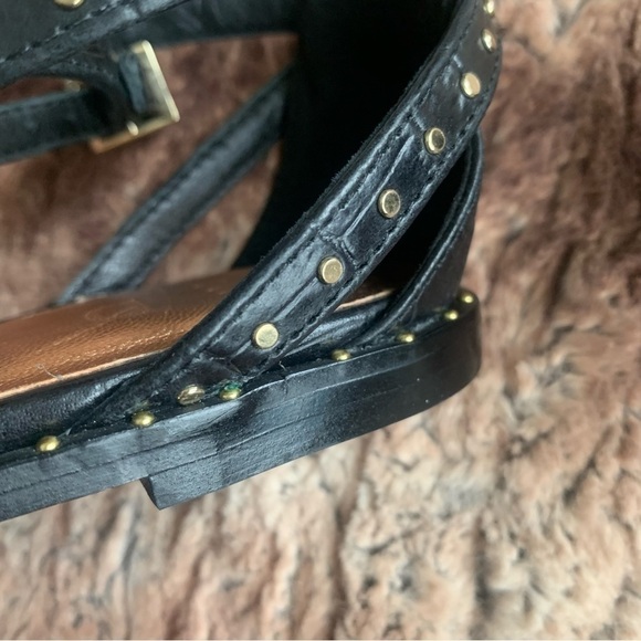 Ted Baker Mathar Flat Studded Leather Gladiator Sandal - Picture 7 of 12